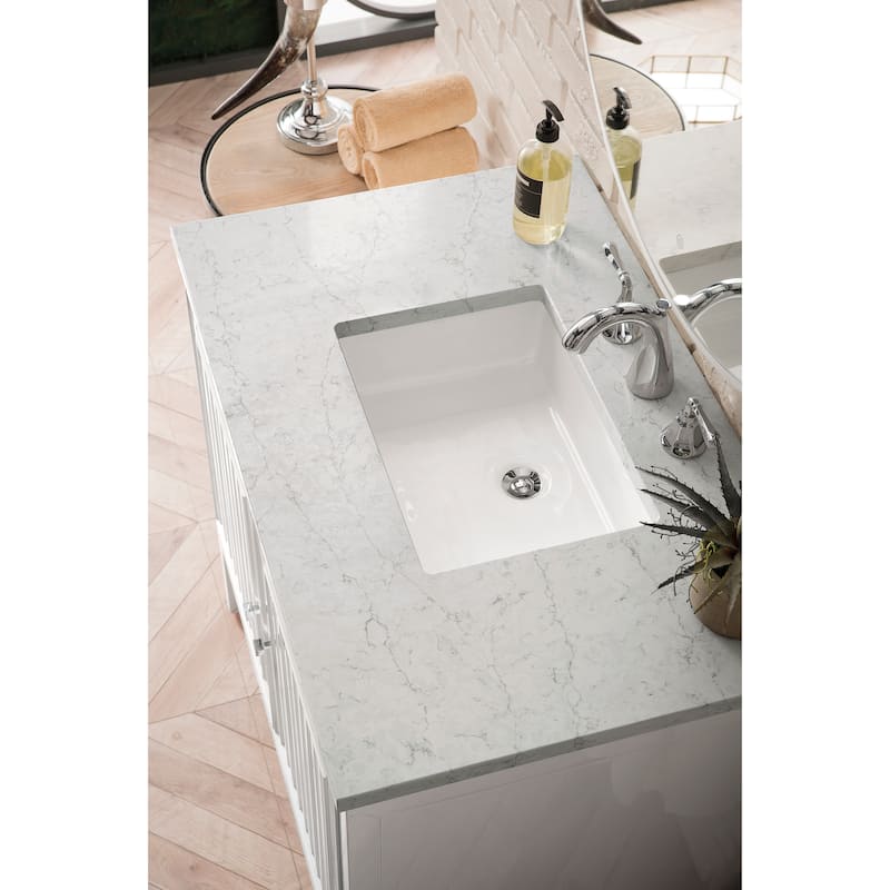James Martin Vanities Athens 36" Single Vanity Cabinet, Glossy White