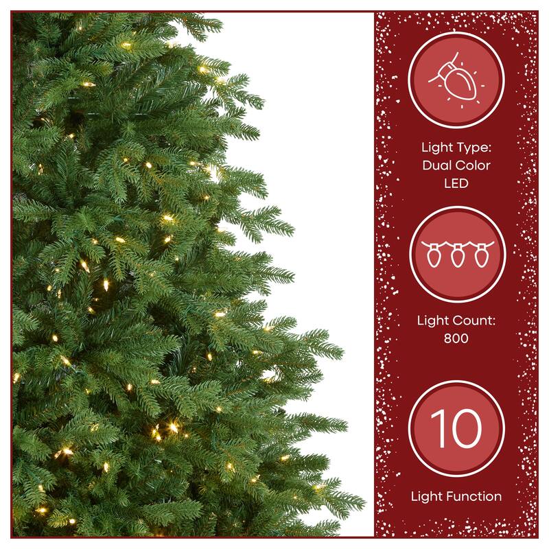 National Tree Company 7.5 ft. PowerConnect Princeton Fraser Fir with Dual Color LED Lights - 7.5 Foot