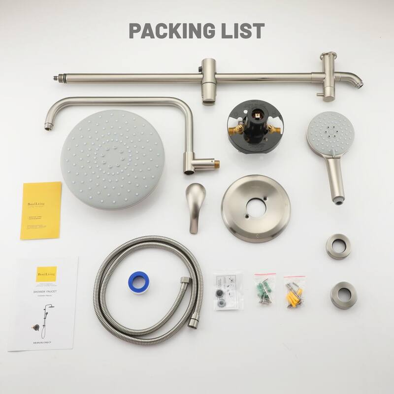 Dual Function Wall Mount Integrated Shower System with Control Valve Shower