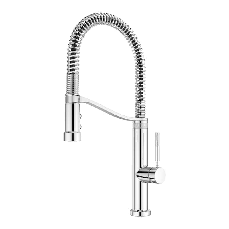 Turner Crisp White Fireclay 33" Double Bowl Farmhouse Apron Front Undermount Kitchen Sink with Bruton Chrome Faucet Kit
