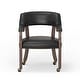 preview thumbnail 13 of 18, Holliday Dining and Game Chair in Walnut Finish Black