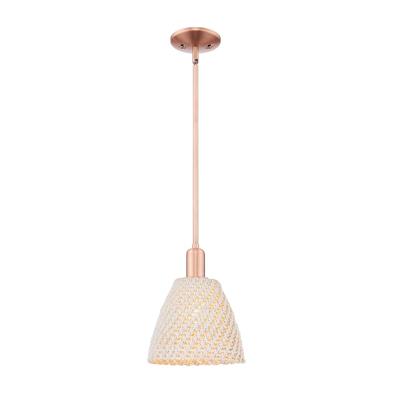 Innovations Lighting Downtown Urban - Natural Ballston Dome - 1 Light 9" Stem Hung Mini Pendant