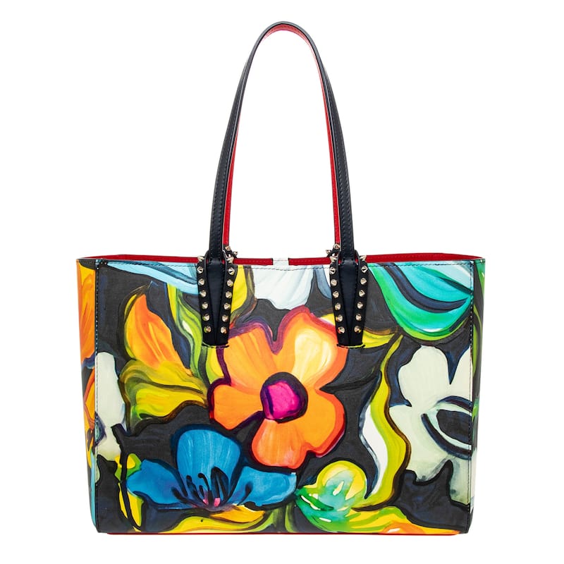 Christian Louboutin Small Cabata Tote in Floral Naplak - Multicolor Floral