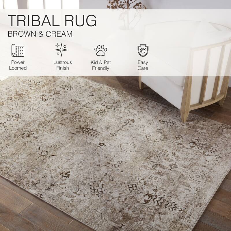 Kati Machine Washable Tribal Area Rug