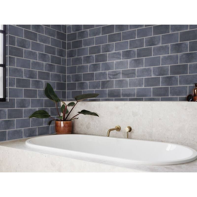 Shaw 491TS Halftone - 4" x 8" Rectangle Floor and Wall Tile - Glossy