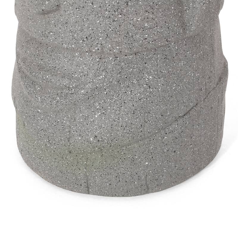Poulan Outdoor Cast Stone Outdoor Polynesian Decorative Planter by Christopher Knight Home