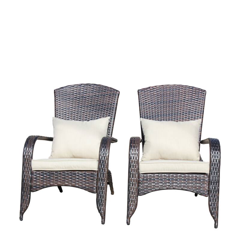 Vintage 2 Piece Outdoor Gardens Lounge Chair for Lawn, Balconies & Poolside