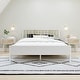 preview thumbnail 2 of 20, Max and Lily Scandinavian Queen-Size Bed with Slatted Headboard