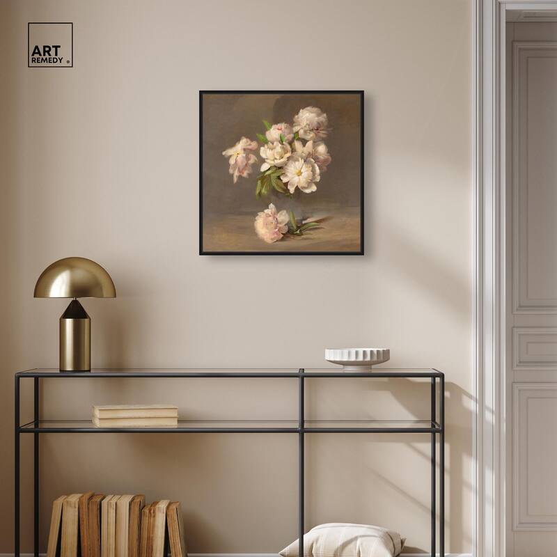 Porter Peonies in a Vase Canvas by Art Remedy