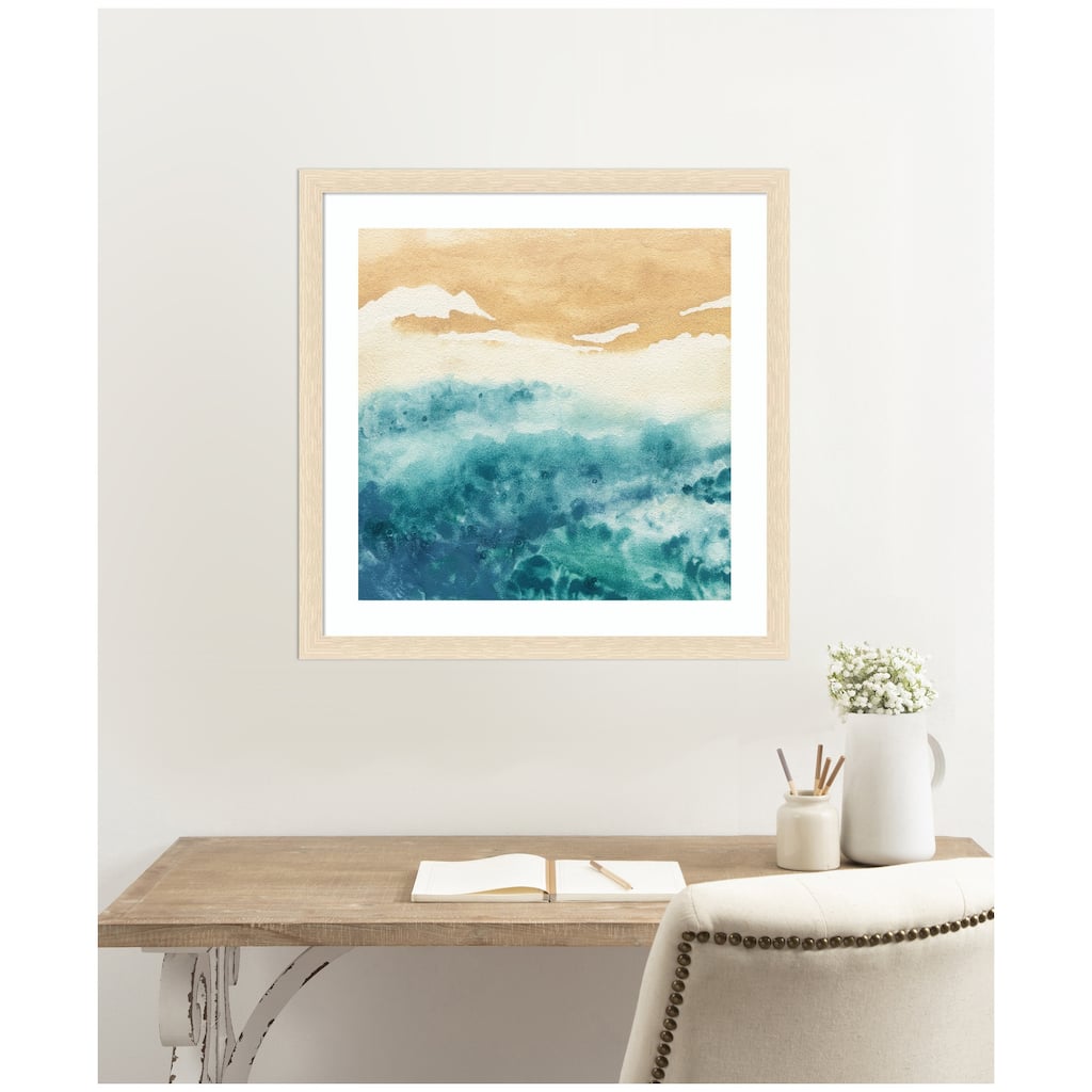 Kate and Laurel Framed Art On Warm Sand by Janet Meinke Lau