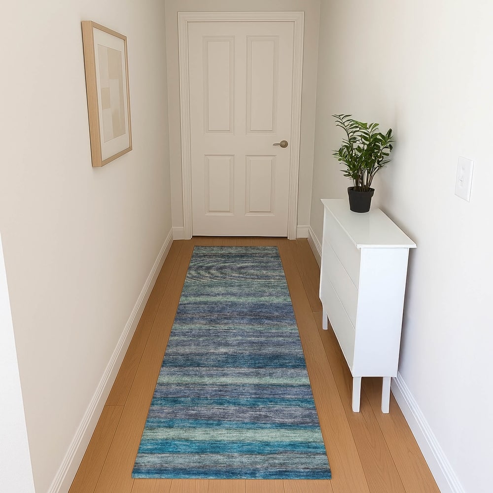 Premium Washable Super Soft Ombre Stripes Mayfield Rug