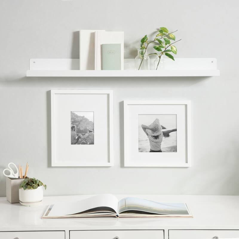 Porch & Den Stringtown Modern Metal Ledge Shelf