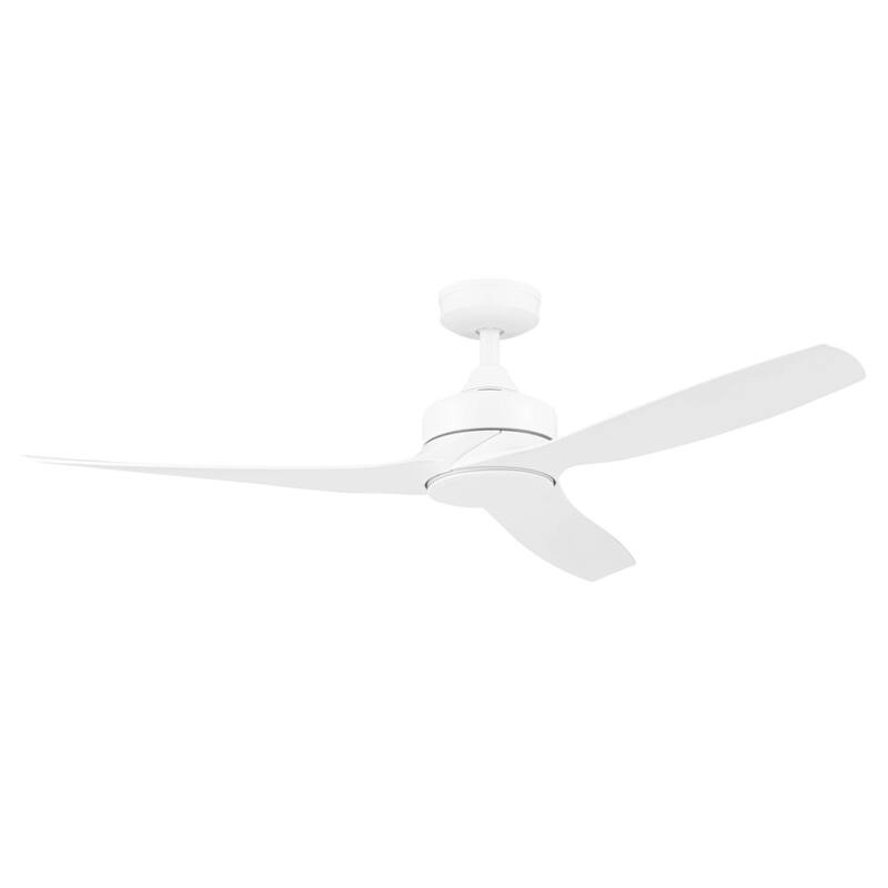 52" Honeywell Lynton White Indoor/Outdoor Damp-Rated Ceiling Fan with Remote Control, 6-Speed BLDC Motor