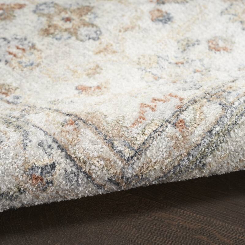 Saxog Power Loomed Distressed Low Pile Area Rug By HomeRoots - 120' X '26' X '0.25