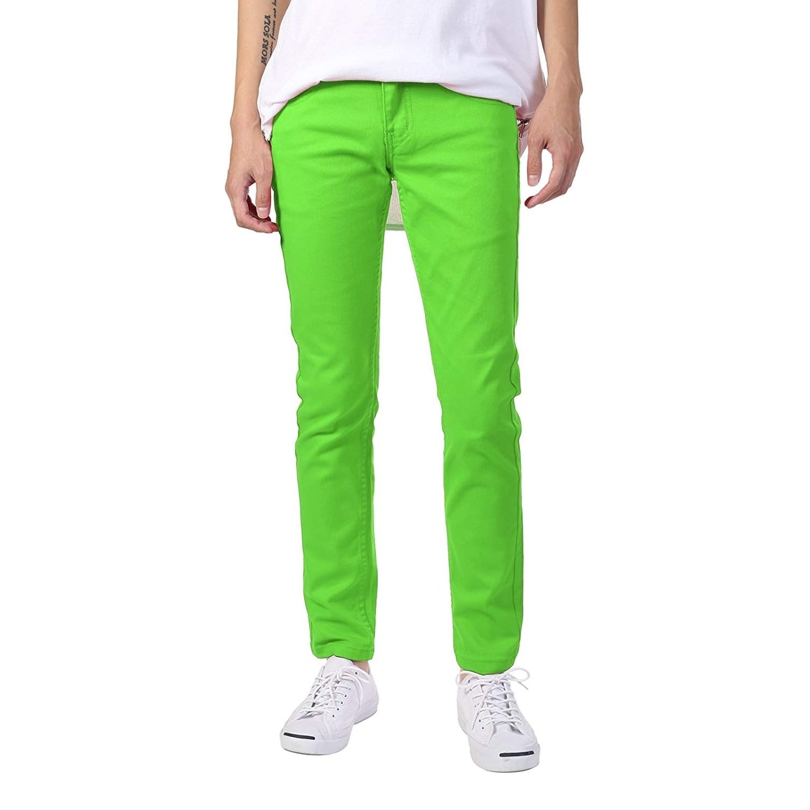 skinny green pants