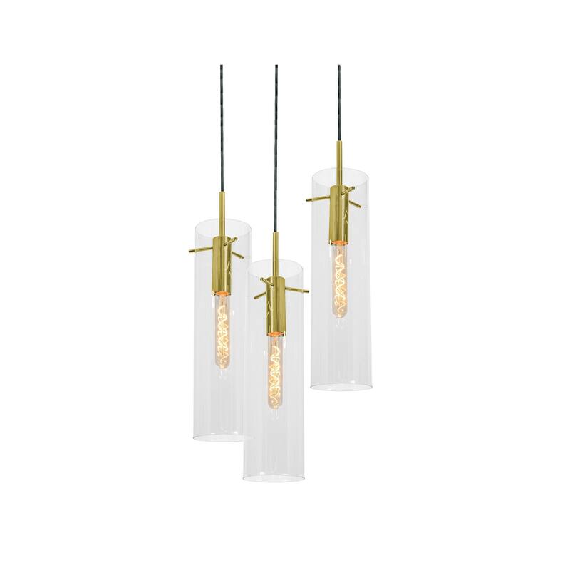 AFX VSAP05MBLND3 Vista 3 Light 18" Wide Multi Light Pendant - Light Antique Brass