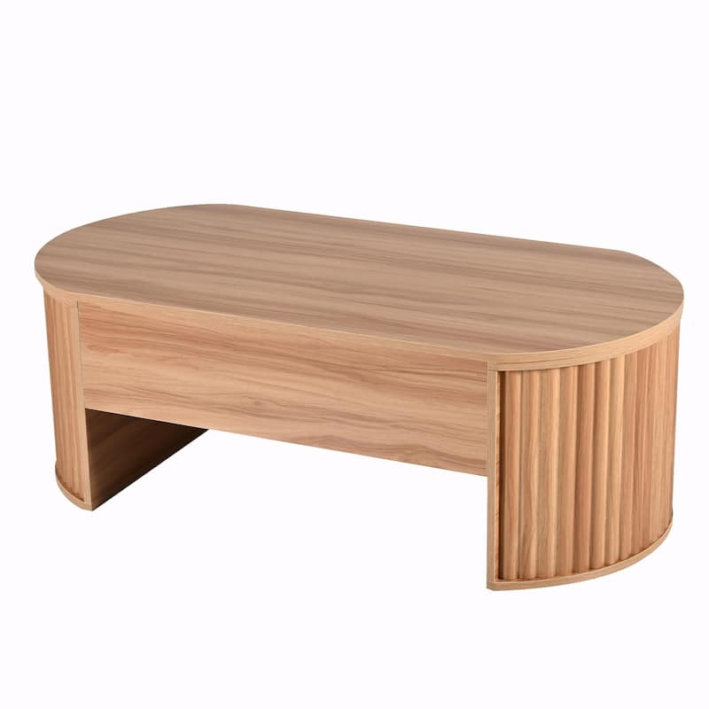47.2" Lift-Top Coffee Table with Hidden Compartment