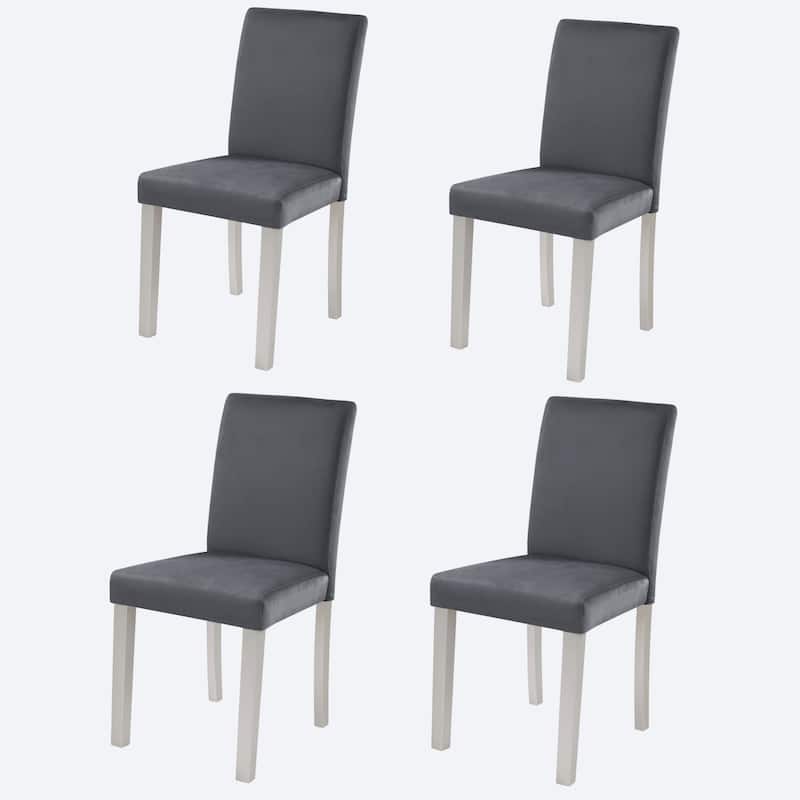 GDFStudio - Aurelian Traditional Upholstered Ergonomic High Backrest Dining Chairs, Padded Seat & Non-slip Feet Pads, Set of 4