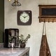 preview thumbnail 24 of 146, Infinity Instruments Retro 9.25-inch Square Wall Clock - 9.25 x 1.875 x 9.5