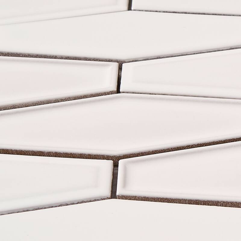 Honeycomb 1.5" x 4.9" Glossy Porcelain Mosaic Tile