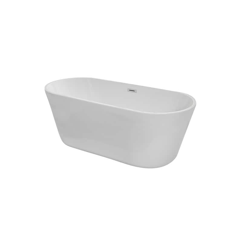 Odell Soaking Bathtub in Glossy White