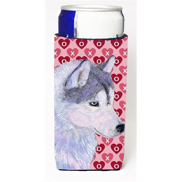 Siberian Husky Hearts Love Valentines Day Michelob Ultra Bottle - 