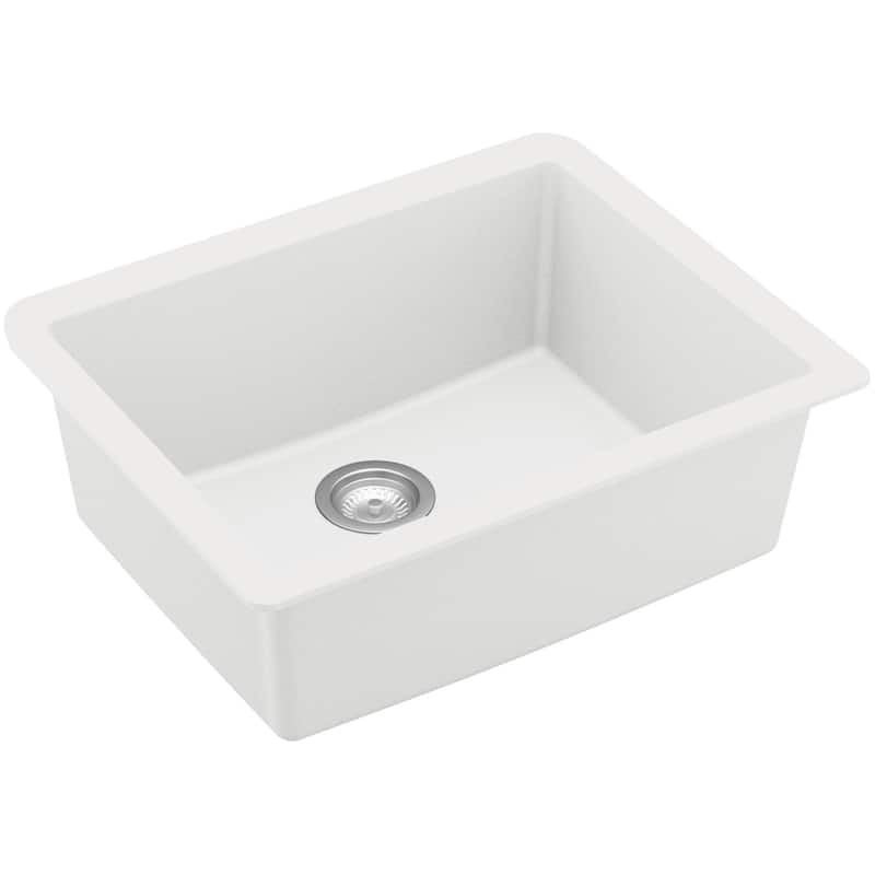 Karran USA QU-820-PK1 Quartz QU 24-3/8" Undermount Single Basin Quartz