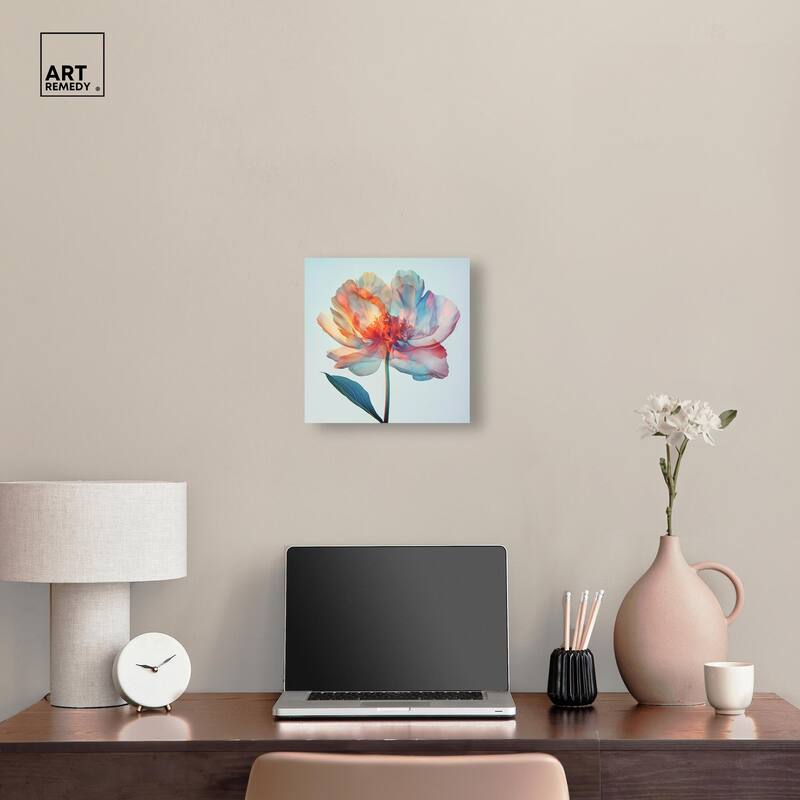 Peony Phases Canvas by Art Remedy, Gallery Wrapped