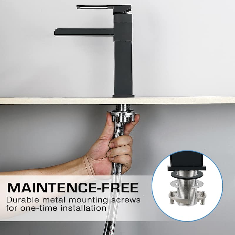 Single Handle Swivel Bathroom Faucet