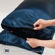 preview thumbnail 76 of 91, Madison Park Essentials Satin Luxury 6 PC Sheet Set