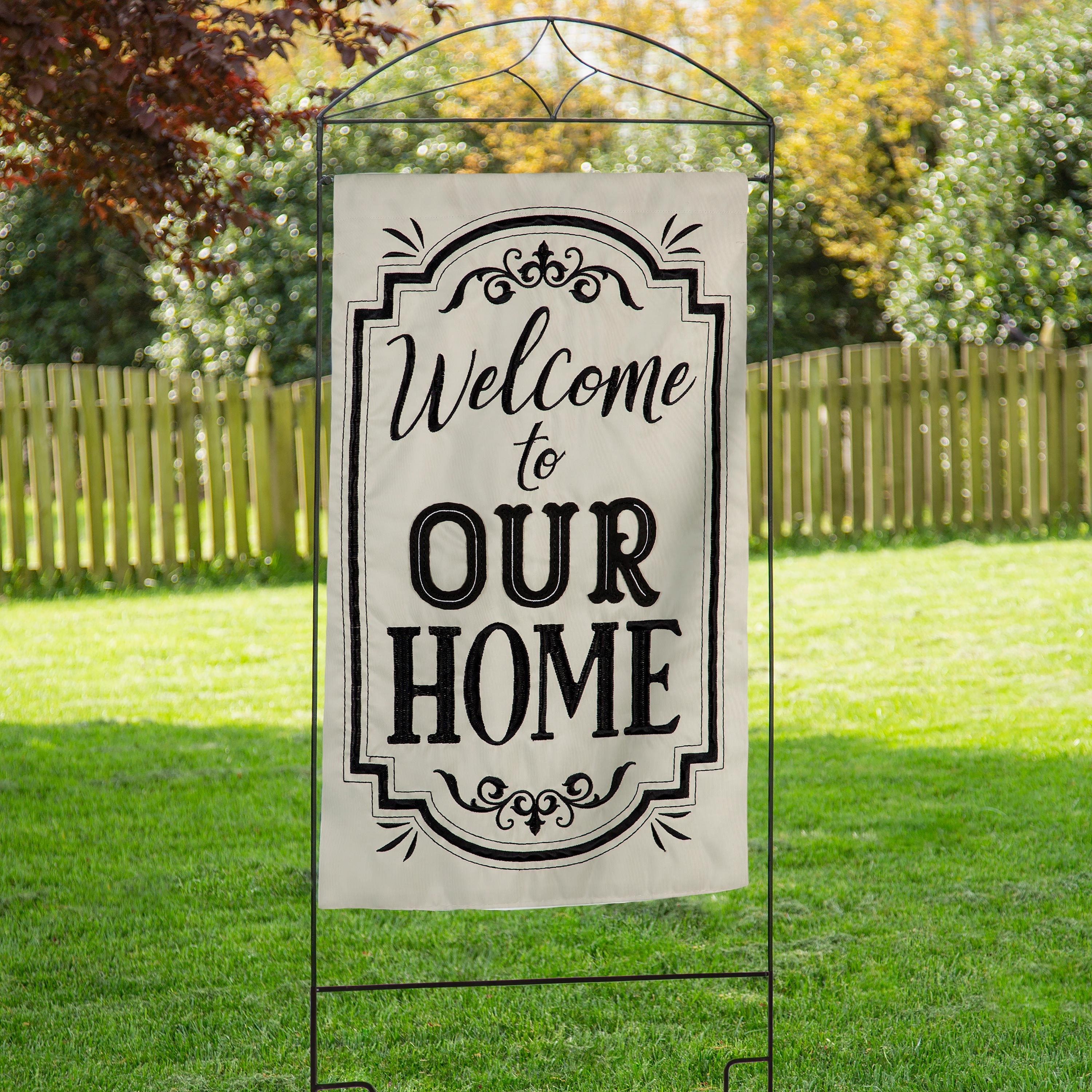 75" Diamond House Flag Arbor Stand