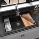 preview thumbnail 1 of 52, Karran Top Mount 33 in. Large Single Bowl Quartz Workstation Kitchen Sink