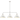 1-Light / 3-Light Farmhouse Dome Chandelier Metal Pendant Light
