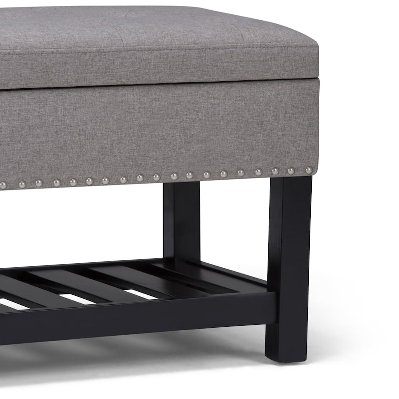 WYNDENHALL Riley 43 inch Wide Rectangle Ottoman Bench - 43 W x 17 D x 19 H