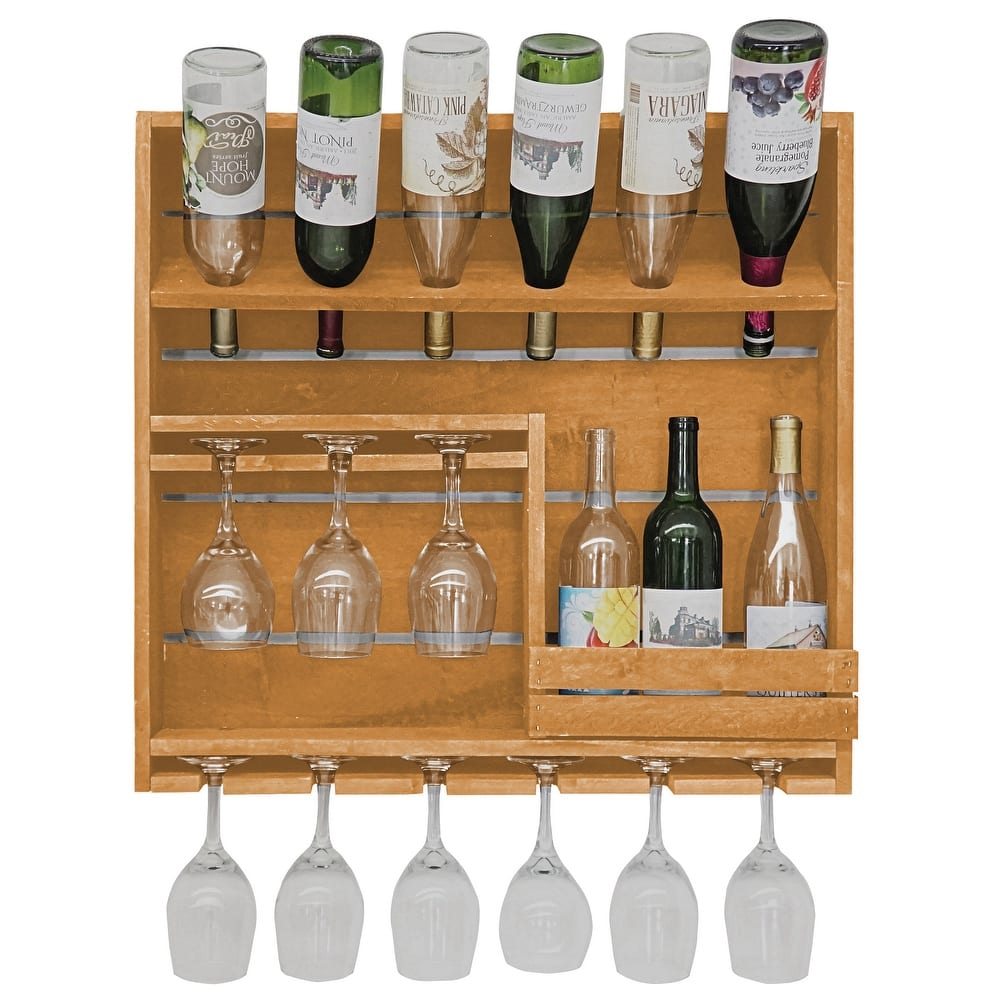 Farmhouse 9-Bottle Wine Display