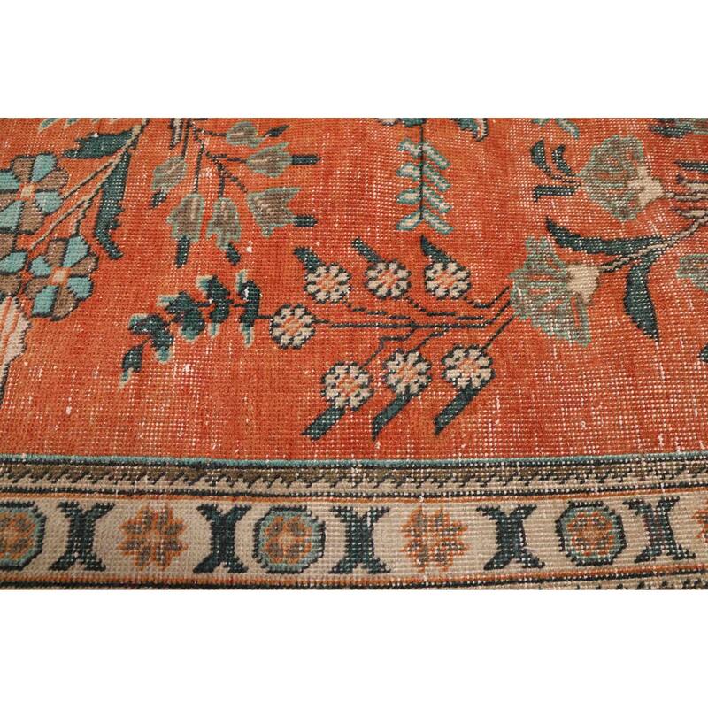 ECARPETGALLERY Hand-knotted Antalya Vintage Dark Copper Wool Rug - 9'9 x 11'10