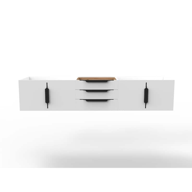 Alpine 72" Wall Mounted Bathroom Vanity (Base Only)