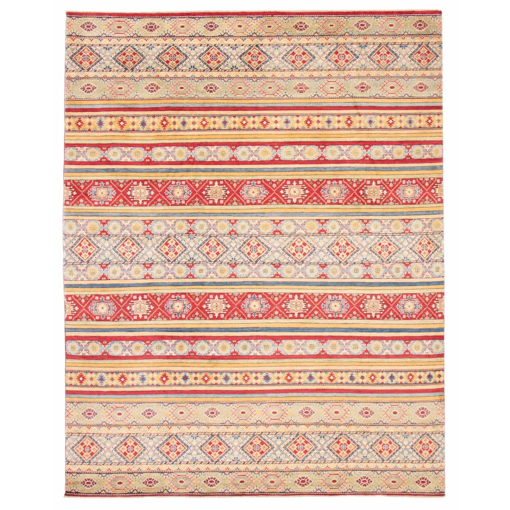 ECARPETGALLERY Hand-knotted Finest Ghazni Red Wool Rug - 9'9 x 12'11