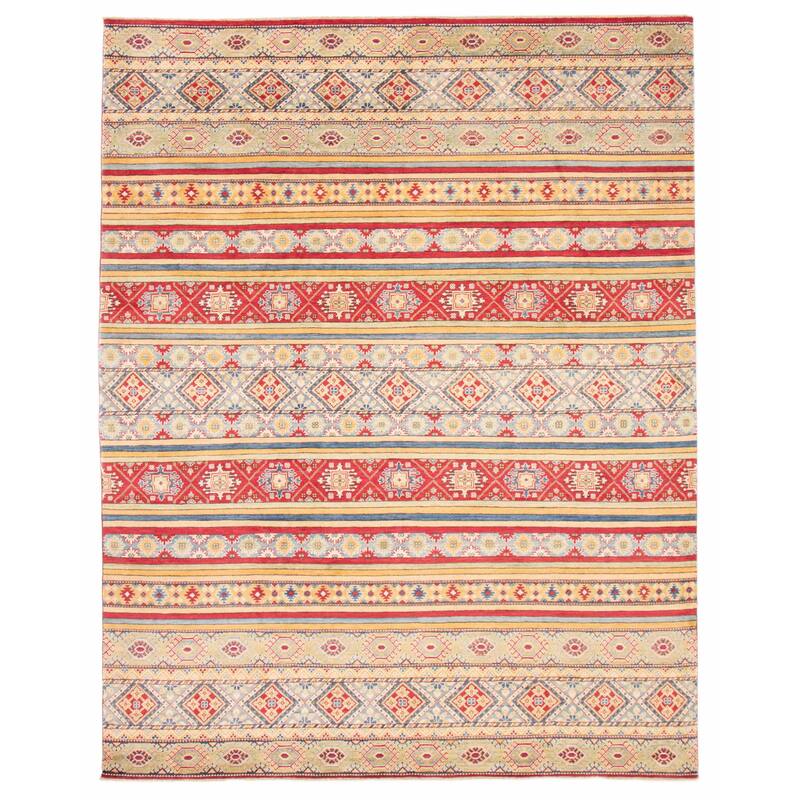 ECARPETGALLERY Hand-knotted Finest Ghazni Red Wool Rug - 9'9 x 12'11
