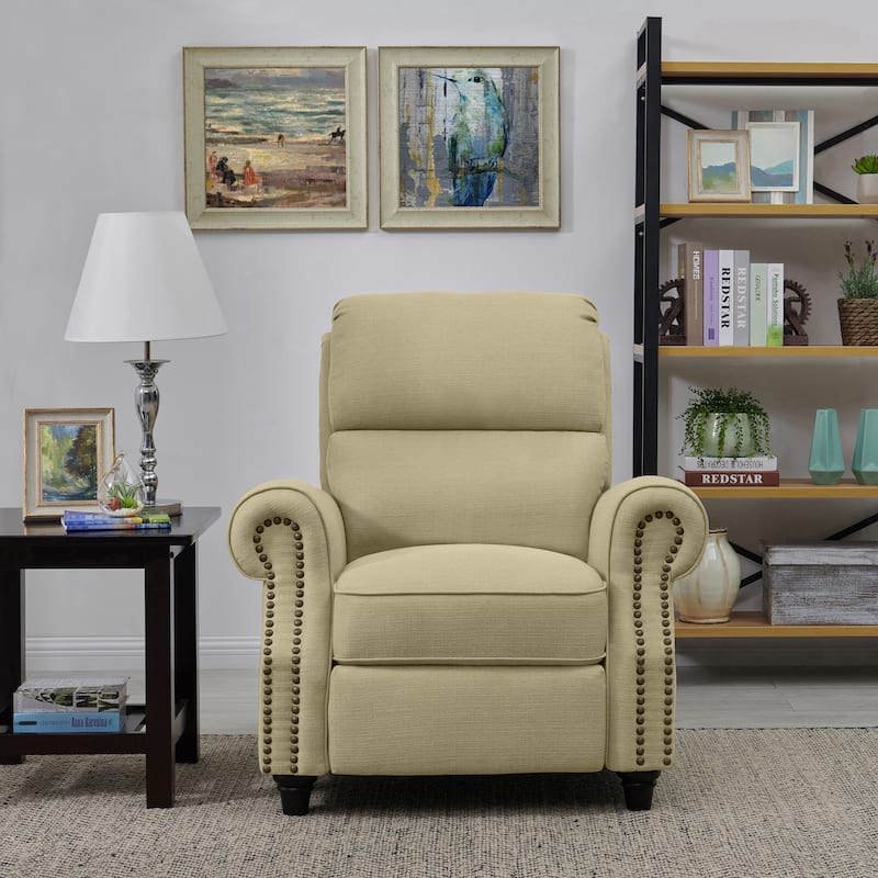 Copper Grove Jessie Tan Push Back Recliner Chair
