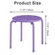 preview thumbnail 13 of 43, Stacking Stools Portable with Metal Frame Stack Nesting Stools ColorfulStackable Bar Stools Chairs (Set of 6 or 8)