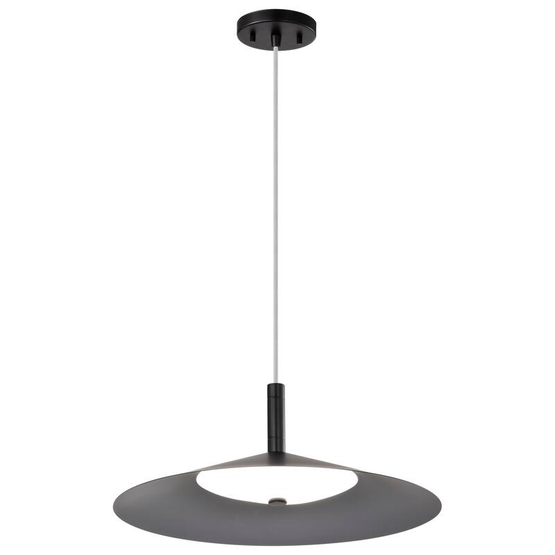 Corrine 18 Inch LED Pendant Matte Black 3K/4K/5K CCT Selectable - Matte Black