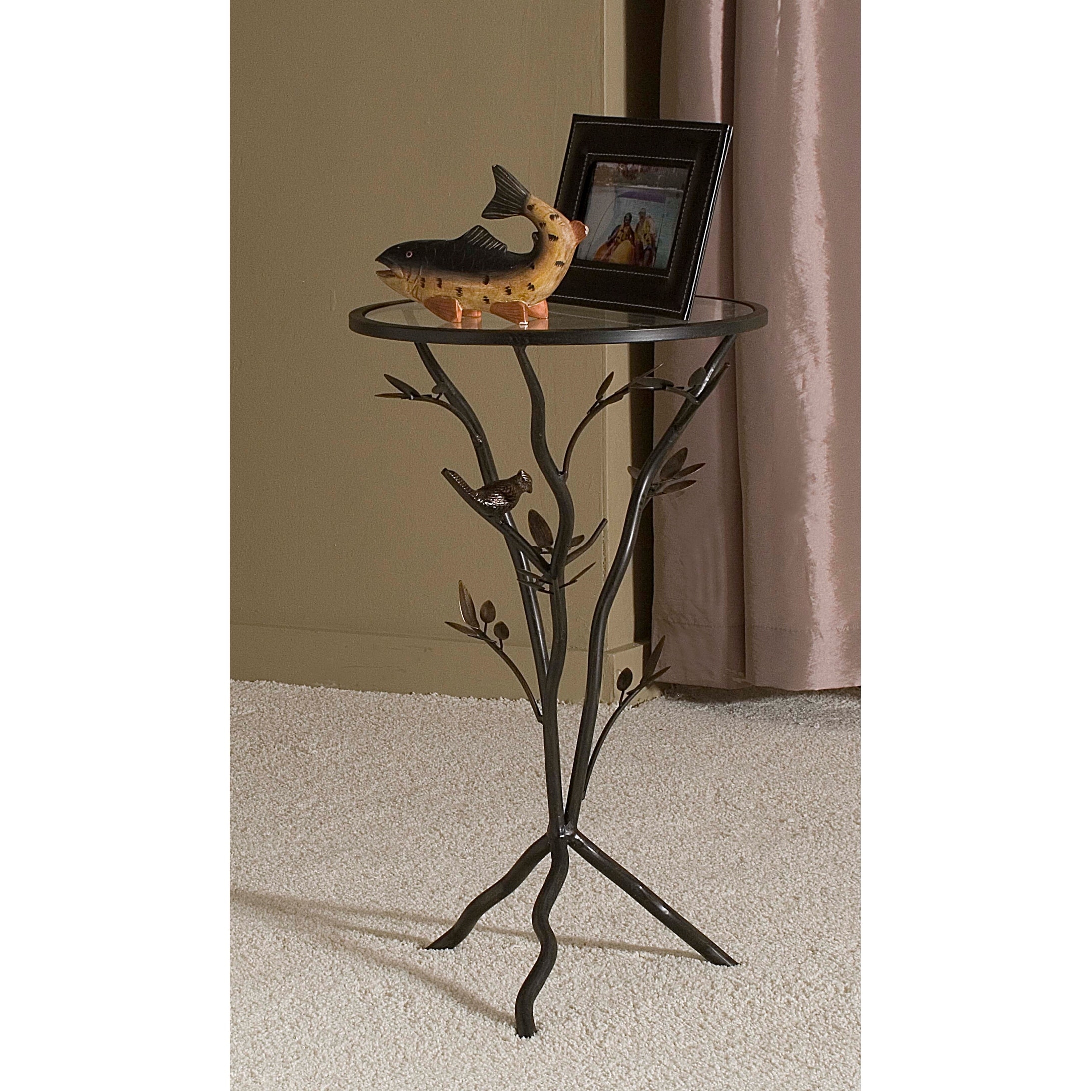 FirsTime Co. Bird and Branches Iron Tripod Side Table Bed Bath Beyond 7910653