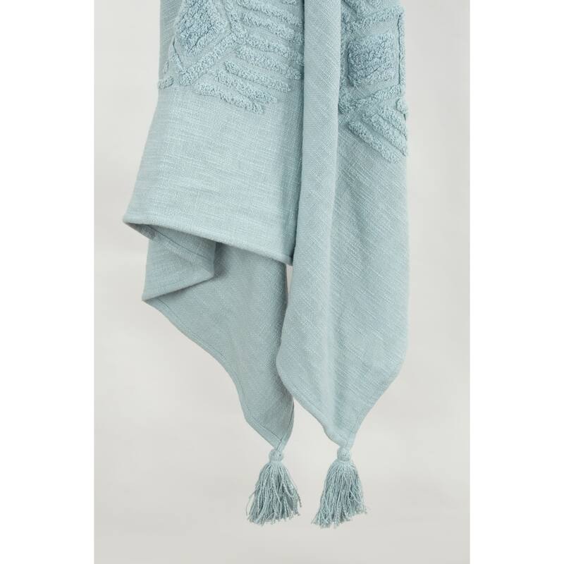 Rizzy Home Ikat Textured Cotton Throw