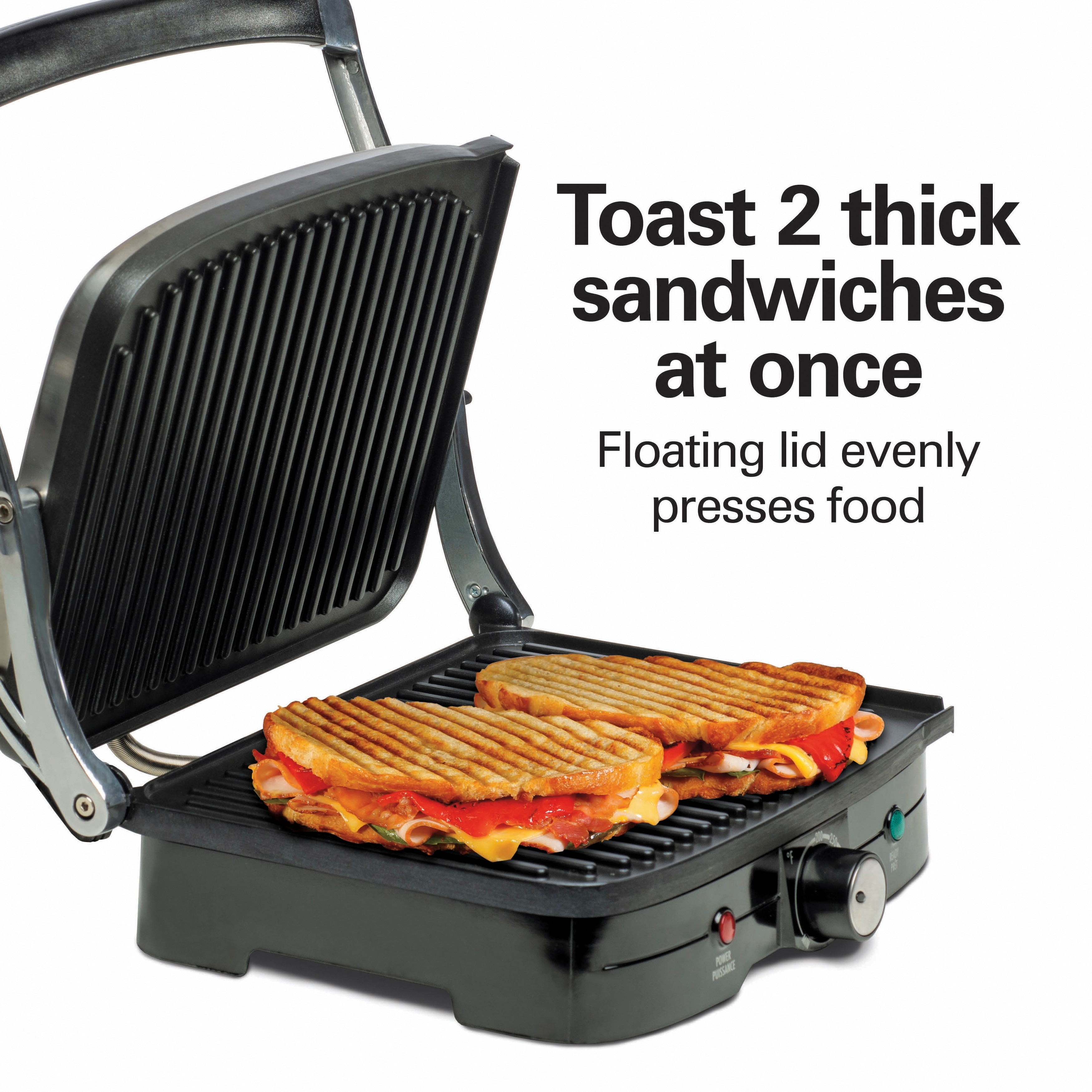 Hamilton Beach Panini Press Indoor Grill Stainless Steel