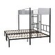 preview thumbnail 8 of 7, Twin Size Triple Bunk Bed with Vent Board and Slats for Home
