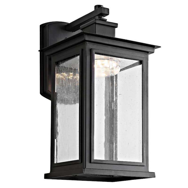 SAFAVIEH Nutan Outdoor Bronze Wall Lantern - 6.6"x7.4"x12.3" - 7Wx7Dx12H