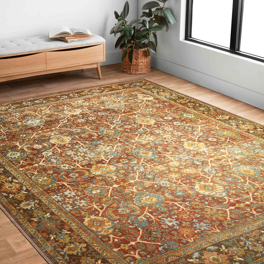 Alexander Home Luciano Oriental Indoor/ Outdoor Area Rug