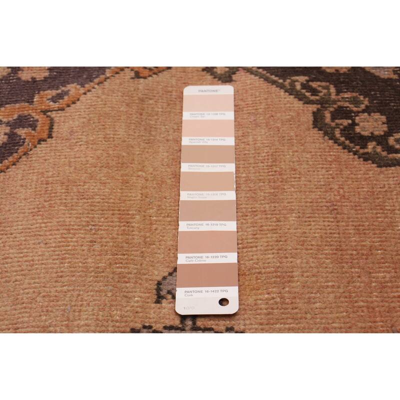 ECARPETGALLERY Hand-knotted Antalya Vintage Tan Wool Rug - 3'9 x 11'10