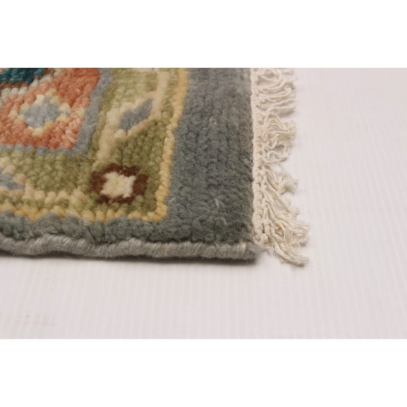 ECARPETGALLERY Hand-knotted Jules Serapi Grey Wool Rug - 8'0 x 10'0
